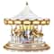 90th Anniversary Collection 17" White Animated & Musical LED Crystal Carousel Accent